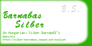 barnabas silber business card